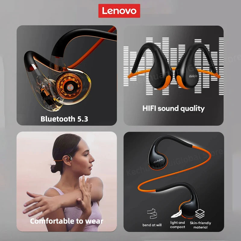 Original Lenovo X7 Air Conduction Headphone Wireless Bluetooth 5.3