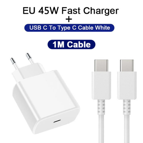 45W PD Charger Super Fast Charging For Samsung Galaxy S24 S23 Ultra