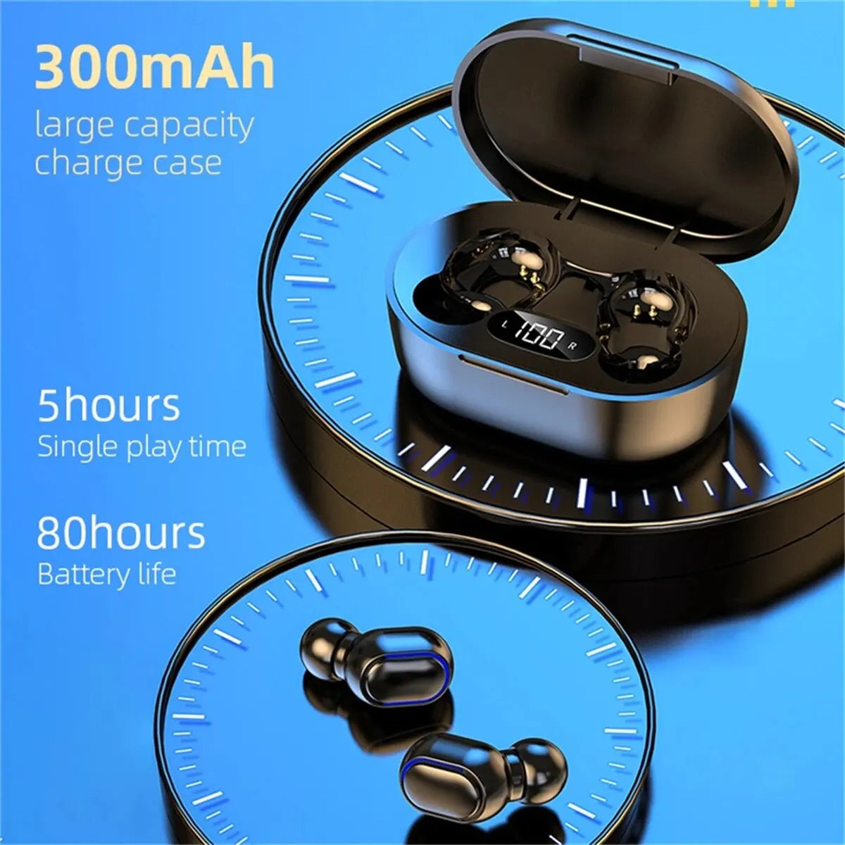 E7S TWS Wireless Headphones Bluetooth Earphone Control Sport Headset