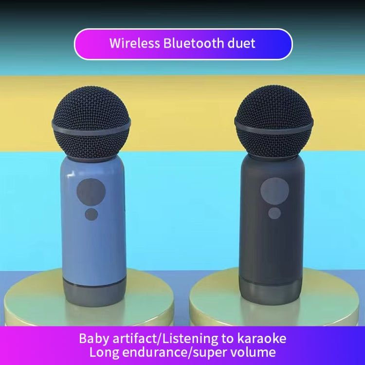 K1 Handheld Bluetooth Microphone Support Mobile Phone Connection(Blue)