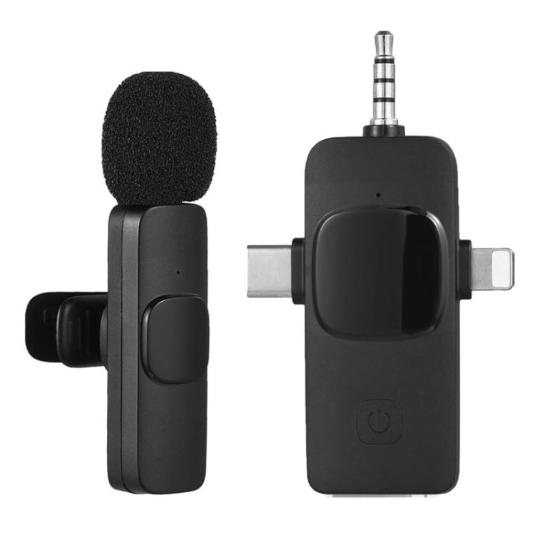 2 in 1 Wireless Lavalier Microphones for iPhone / Android