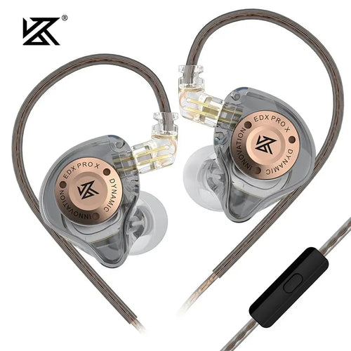 KZ EDX PRO X Wired Earphones HIFI Stereo Bass Music Earbuds In Ear