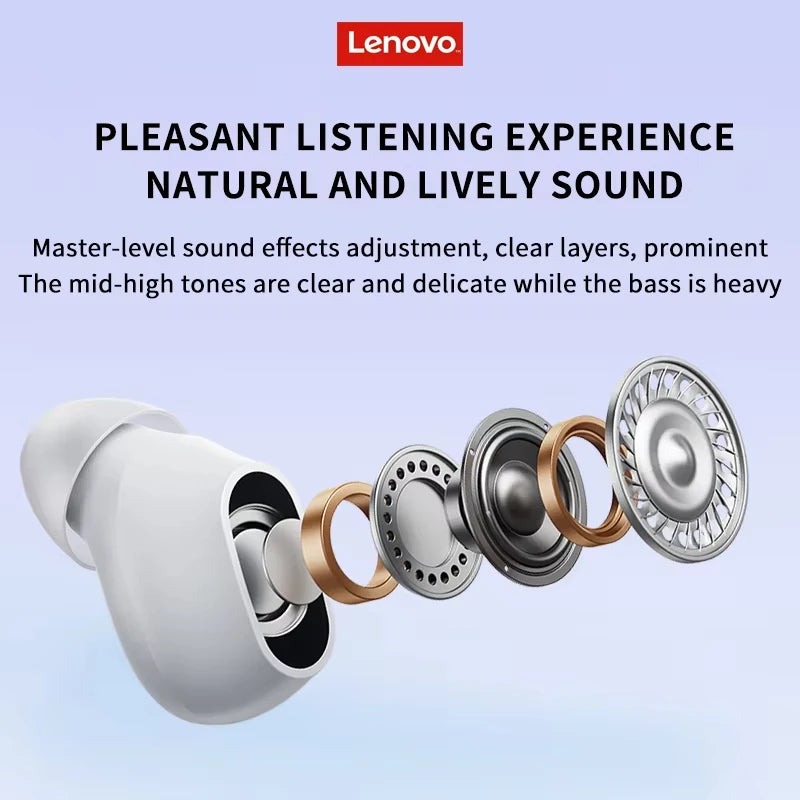 Lenovo XT62 Bluetooth 5.3 Earphones Wireless HiFi Sport Noise