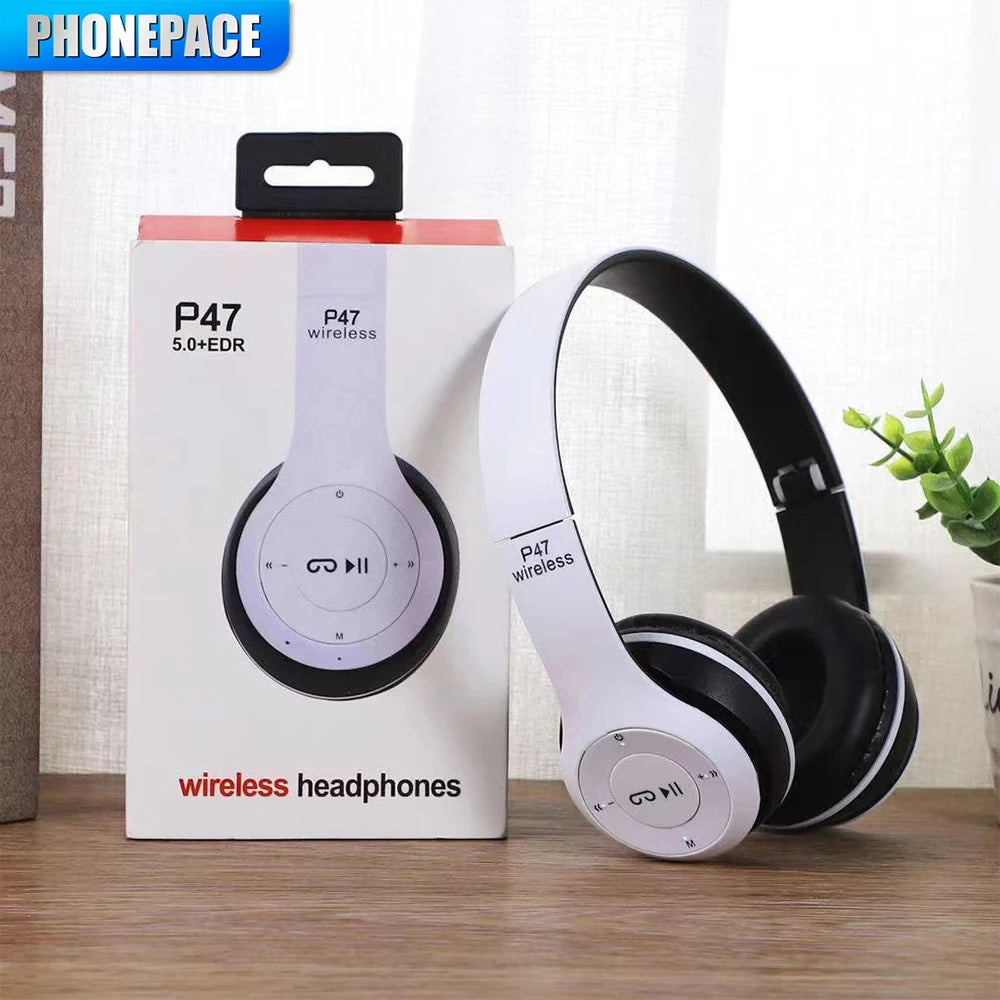 Stereo P47 Headset 5.0 Bluetooth Headset Folding Series Wireless