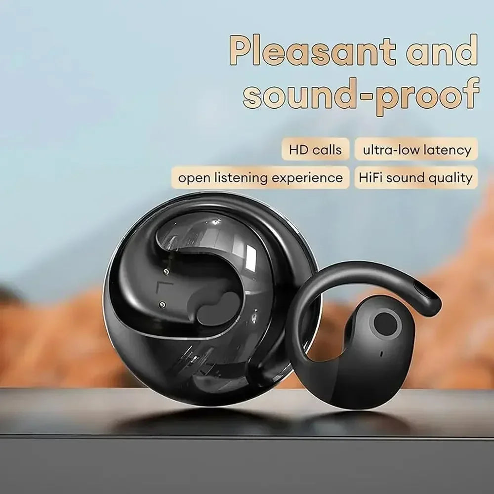 OWS Wireless Headphones Bluetooth Headset with Mics HiFi Stereo Sound