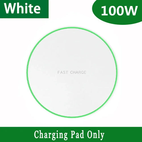 100W Wireless Charger Pad Stand For iPhone 15 14 13 12 11 XR Samsung