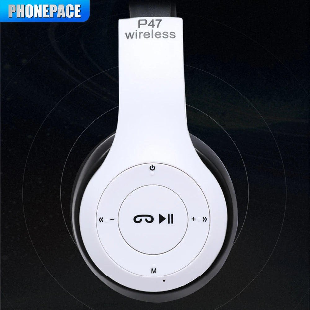 Stereo P47 Headset 5.0 Bluetooth Headset Folding Series Wireless