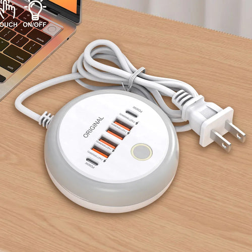 50W Power Strip Multi Port USB C Socket Type C Fast Charging Wall