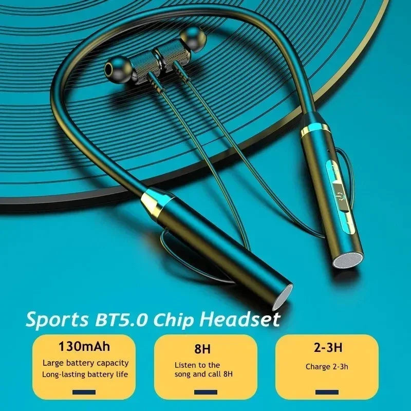 K58 Wireless Headphones Bluetooth Neckband Magnetic Earphones Sport