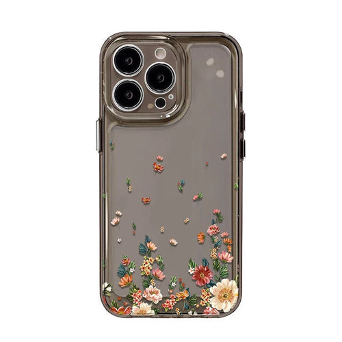 Flower Phone Soft  Case For iPhone 16 11 12 13 14 15 Pro Max XR 7 8