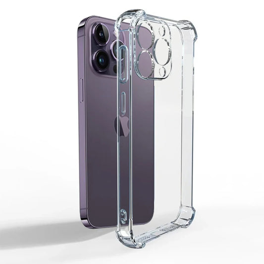 Luxury Clear Shockproof Case For iPhone 15 14 13 12 11 Pro Max Phone