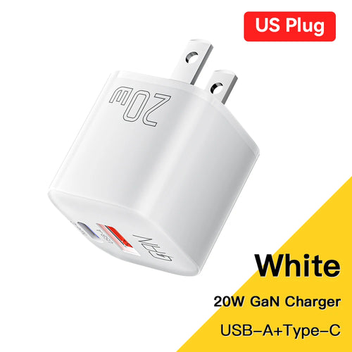 Essager 20W GaN USB Type C Charger PD Fast Charge Phone QC 3.0 Quick