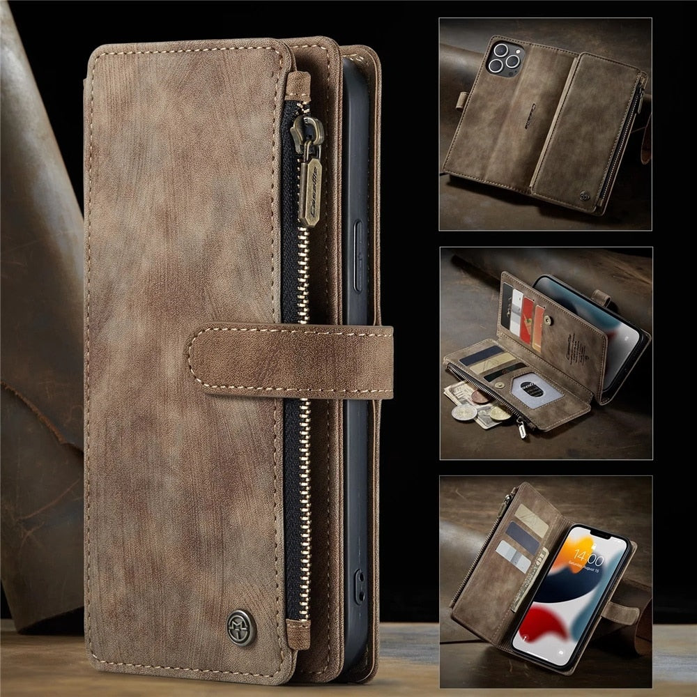 Premium Wallet Case for iPhone X to iPhone 14