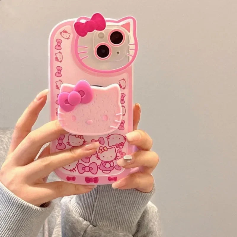 Sanrio Hello Kitty Stand Phone Cases For iPhone 16 15 14 11 13 12 Pro