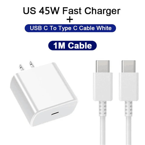 PD 45W USB C Charger Super Fast Charging Adapter For Samsung Galaxy