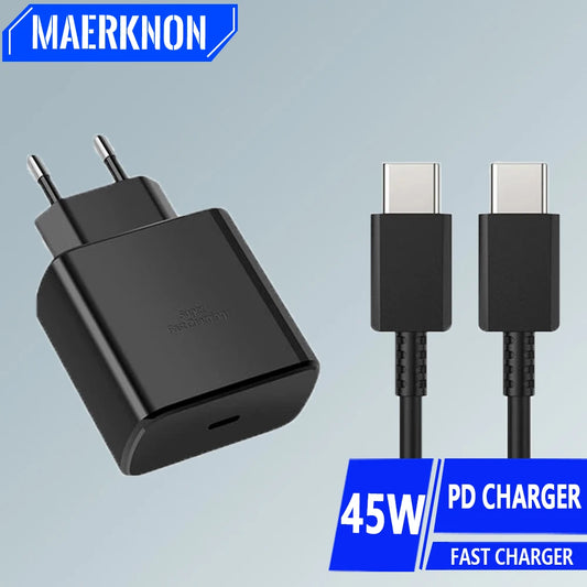 45W USB C Charger Original Charger PD Fast Charge For Samsung Galaxy