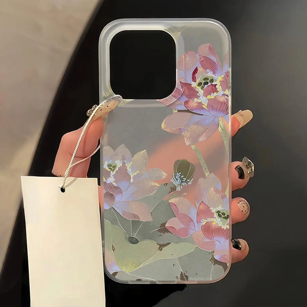 Flowers Phone Case For iPhone 16 Pro Case iPhone 13 11 12 14 15 Pro