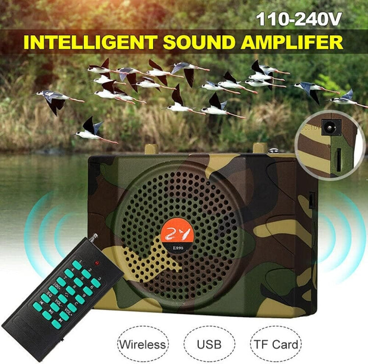 25W  Bluetooth Voice Amplifier Bird Hunting Speaker Supports USB/TF/FM