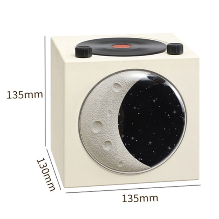 Moon Starry Sky Atmosphere Light Bluetooth Speaker Vinyl Record