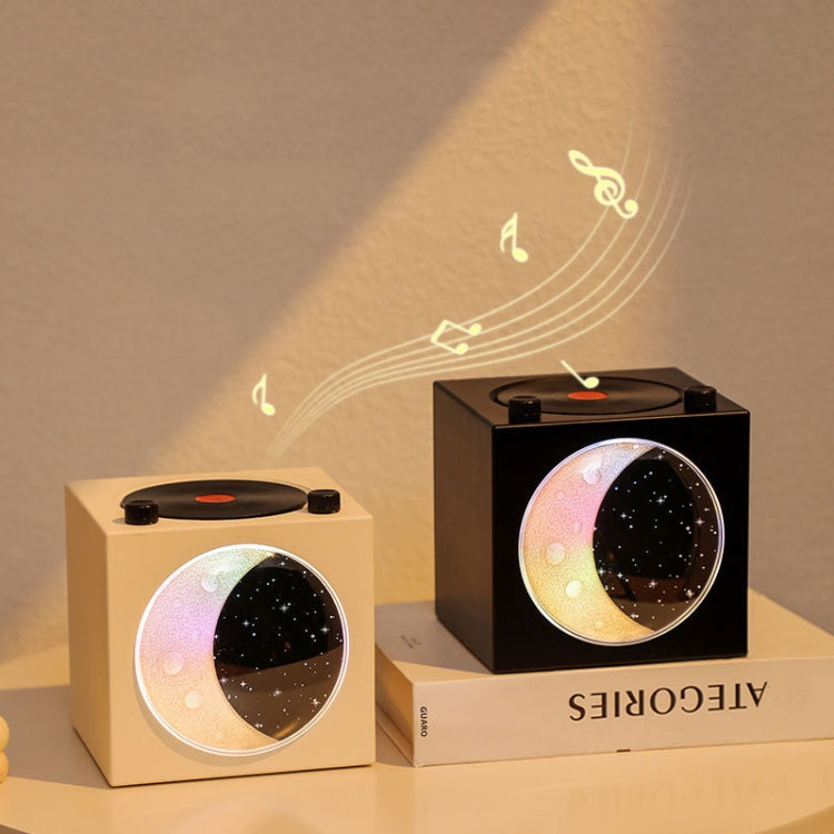 Moon Starry Sky Atmosphere Light Bluetooth Speaker Vinyl Record