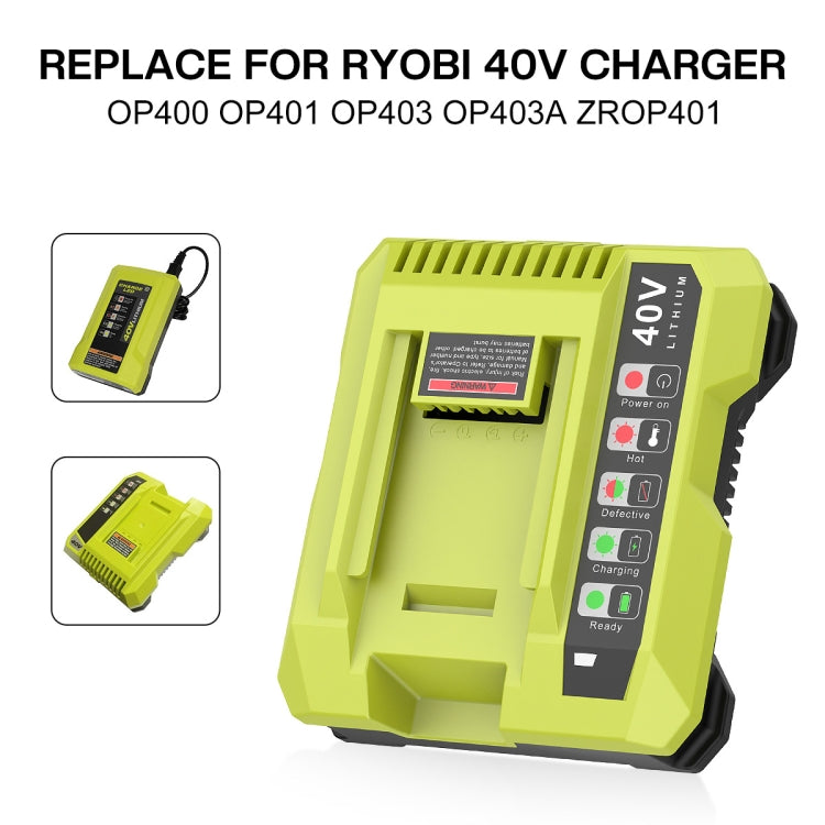 36-40V Tool Cutting Machine Battery Charger, For RYOBI PO401 / PO403 /