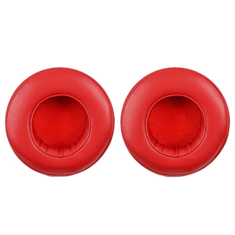 2pcs For Beats Pro Headphones Sheepskin Earmuffs Sponge Earpads(Red)