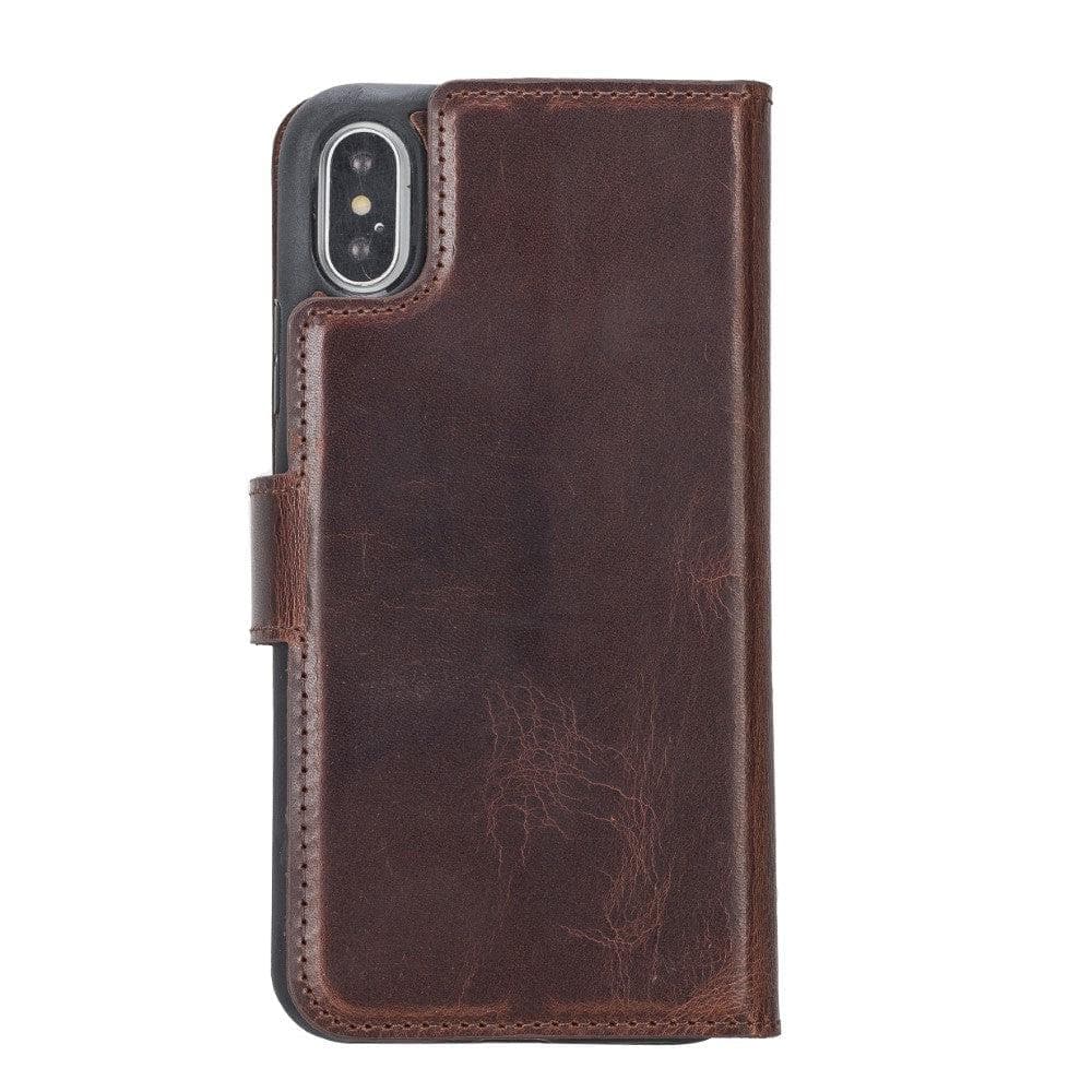 Apple iPhone X Series Detachable Leather Wallet Case - MW