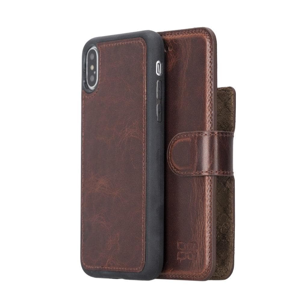 Apple iPhone X Series Detachable Leather Wallet Case - MW