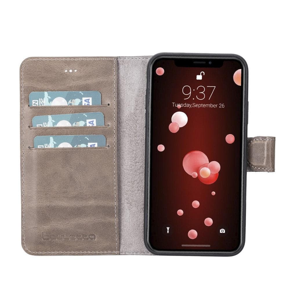 Apple iPhone X Series Detachable Leather Wallet Case - MW