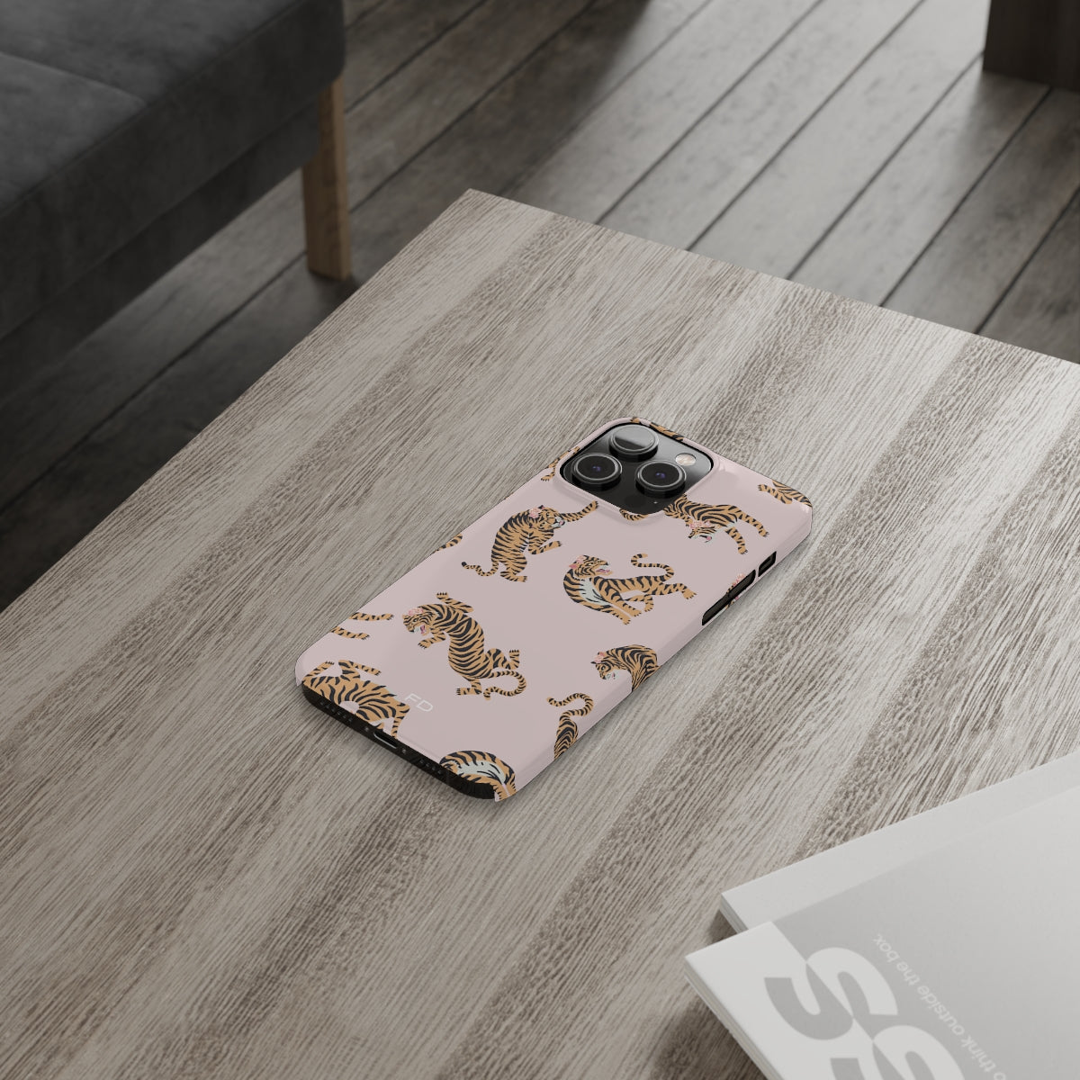 Leopard with Roses Slim Case for iPhone 14 Series