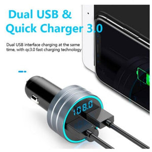 Bluetooth Transmitter Receiver Dual Usb Car Charger