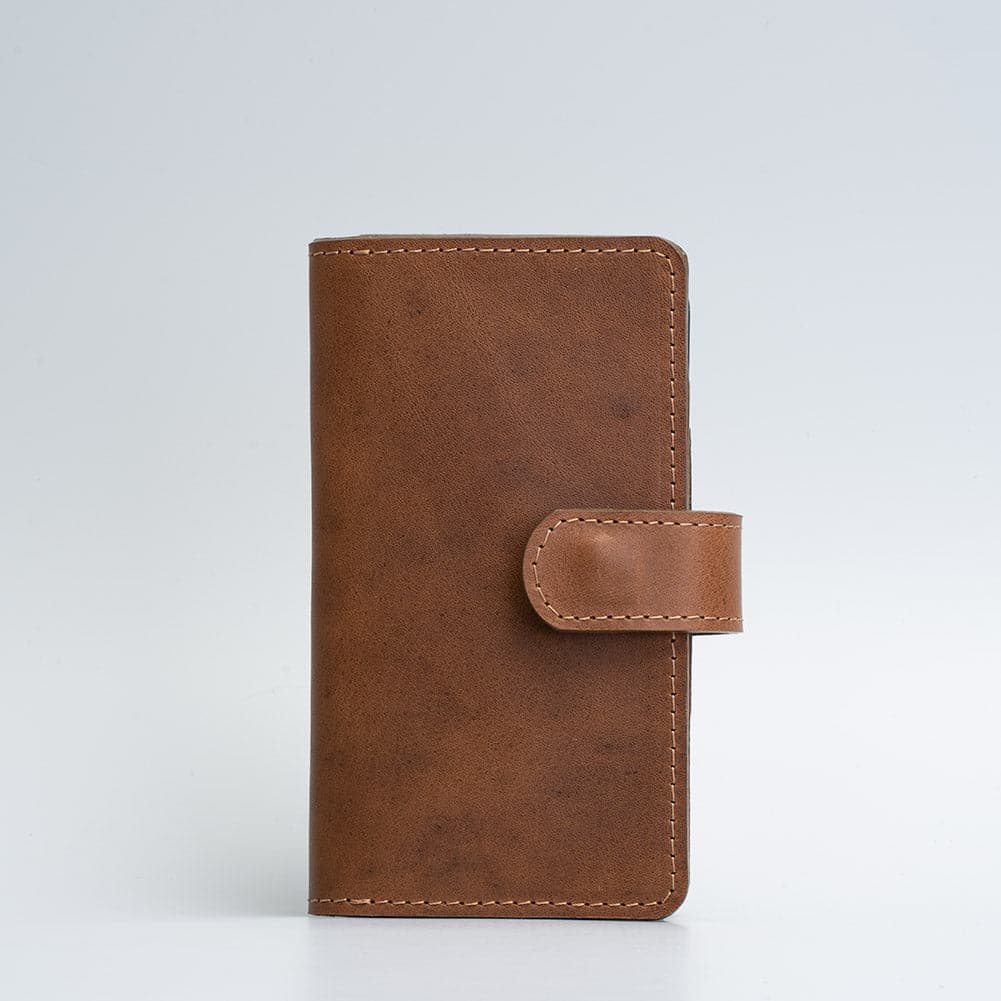 Leather Folio Wallet with MagSafe on magnet closure - SALE