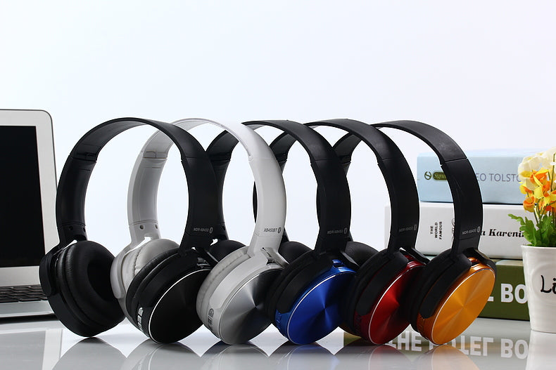 Wireless noise cancelling over ear bluetooth headphones