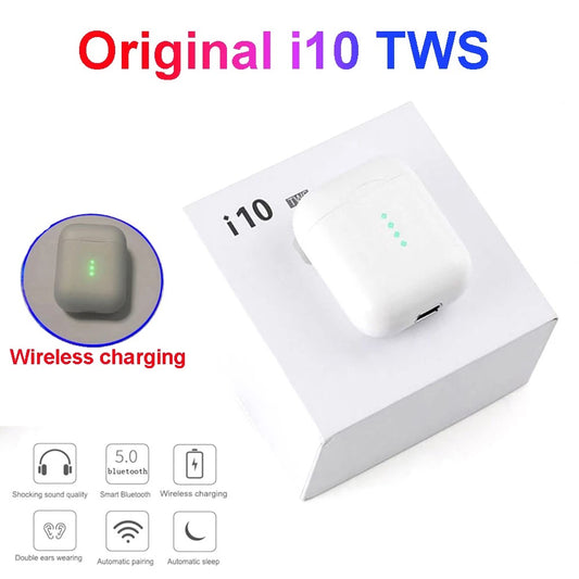 Wireless charging Bluetooth i10 TWS for Iphone12 Huawei Xiaomi