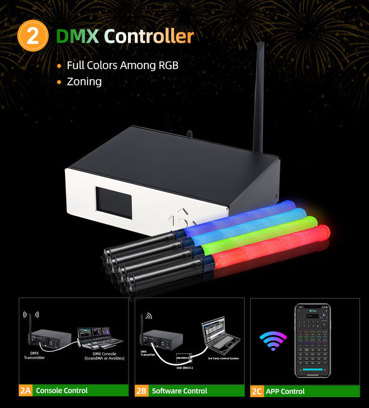 Bluetooth DMX Transmitter for APP Control LED Bracelets Pulseira