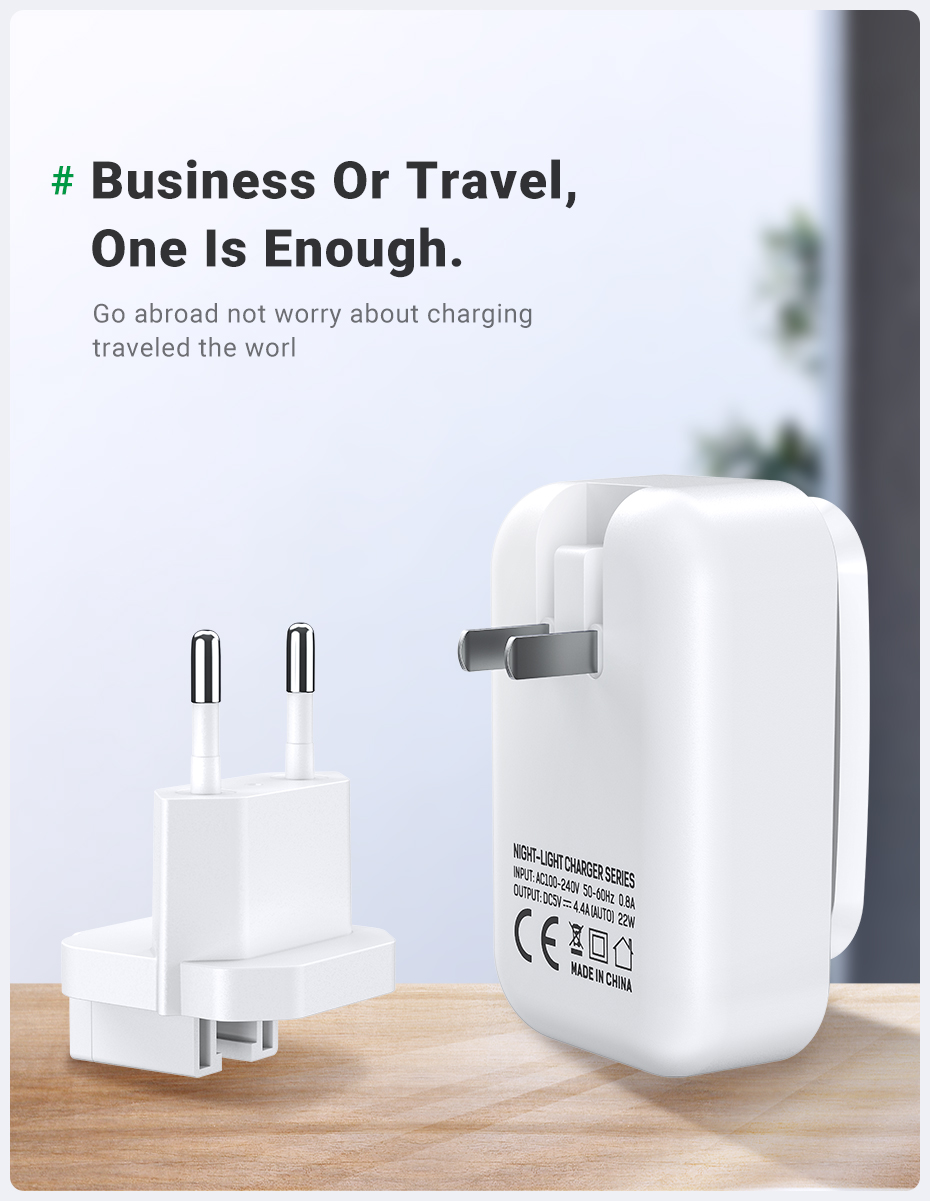 4 ports travel usb charger with LED Lamp for Iphone Samsung