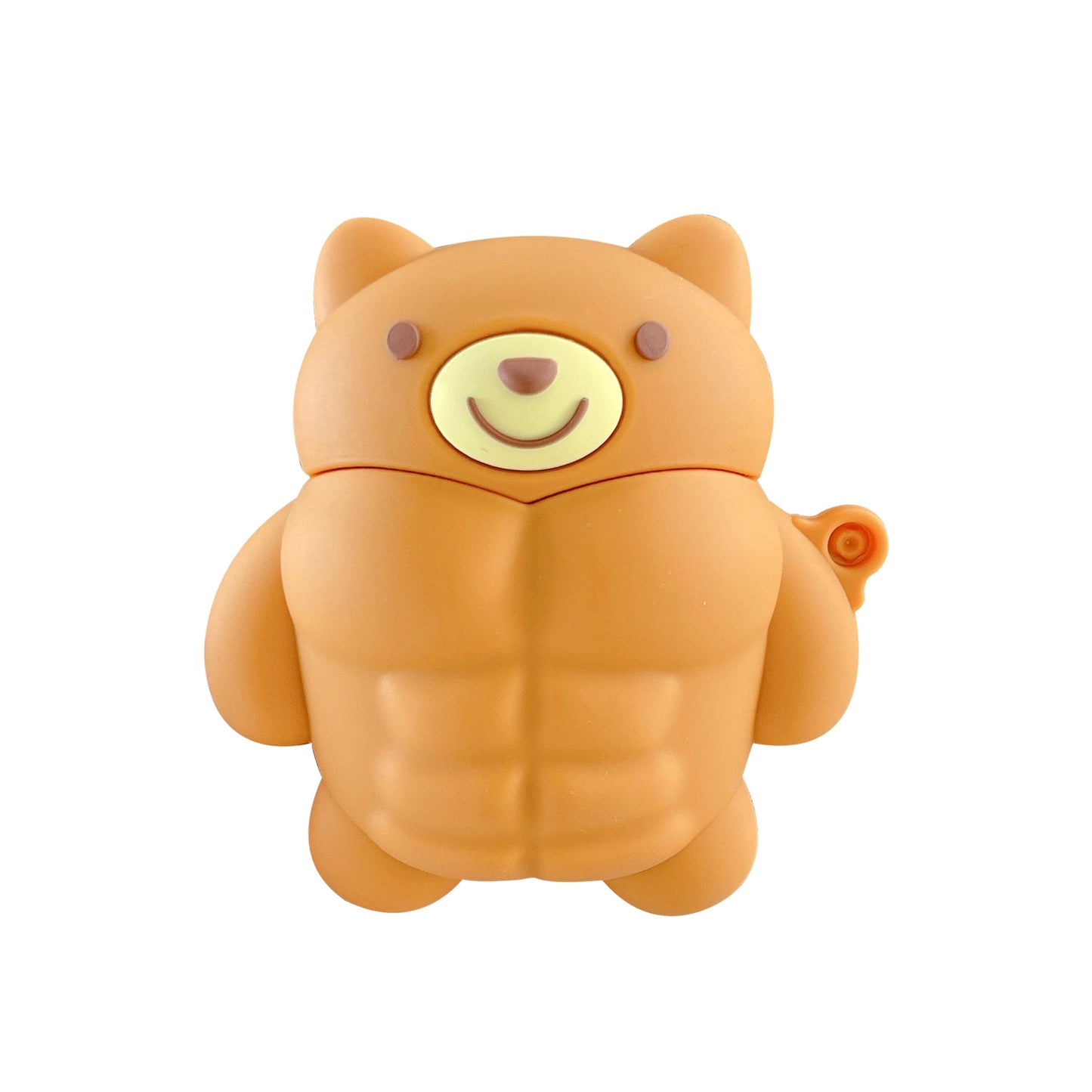 Muscle Bear Cartoon Silicone Earphone Case