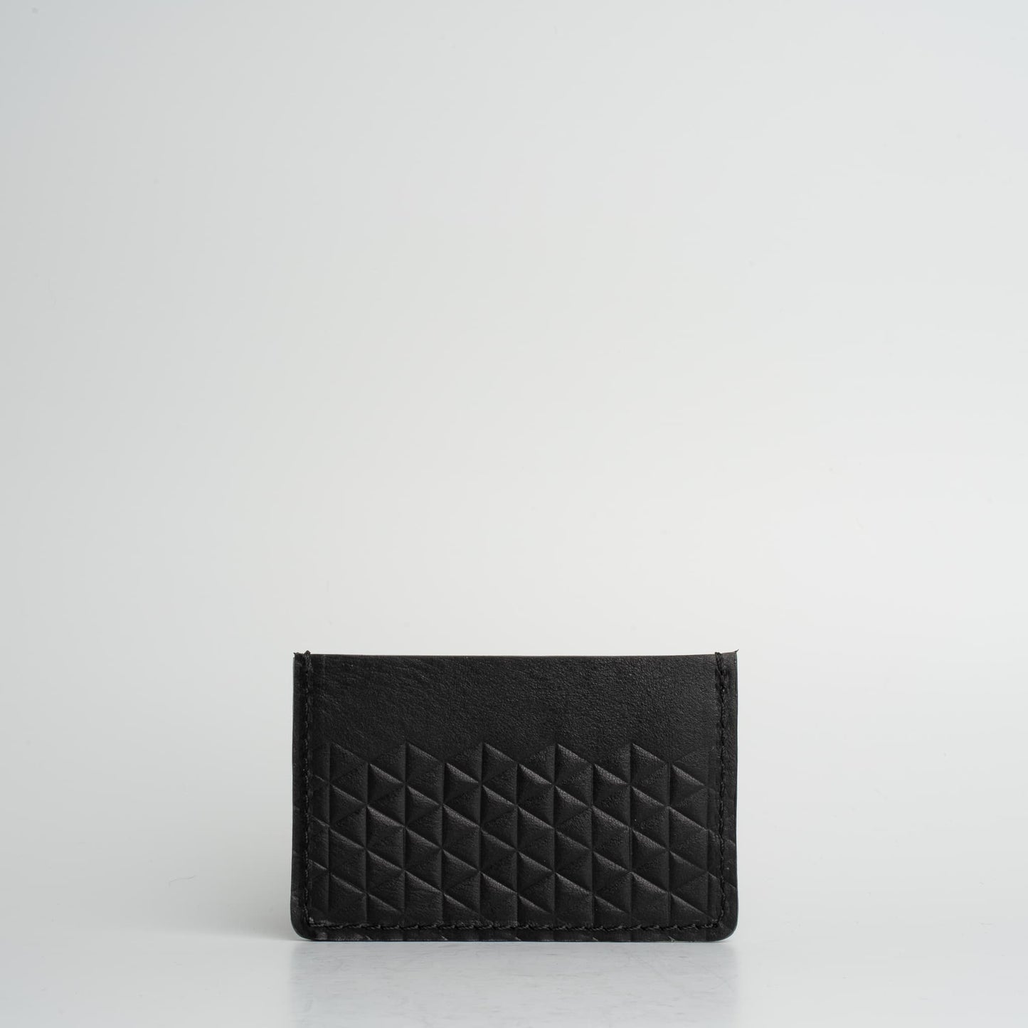 Leather card holder - Geometric Net