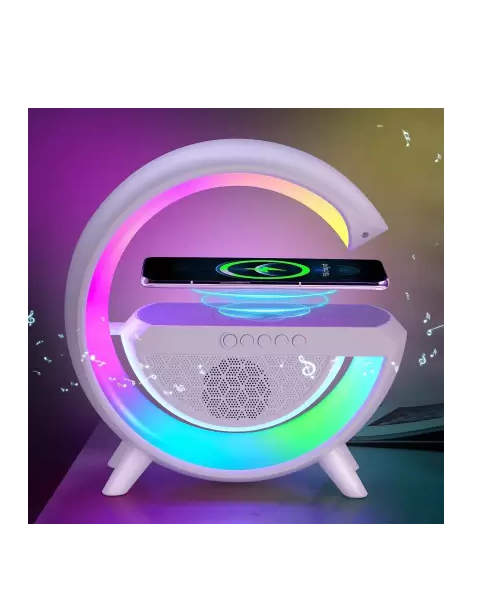 LED Wireless Chargering Atmosphere Night Lamp Bluetooth Speaker with